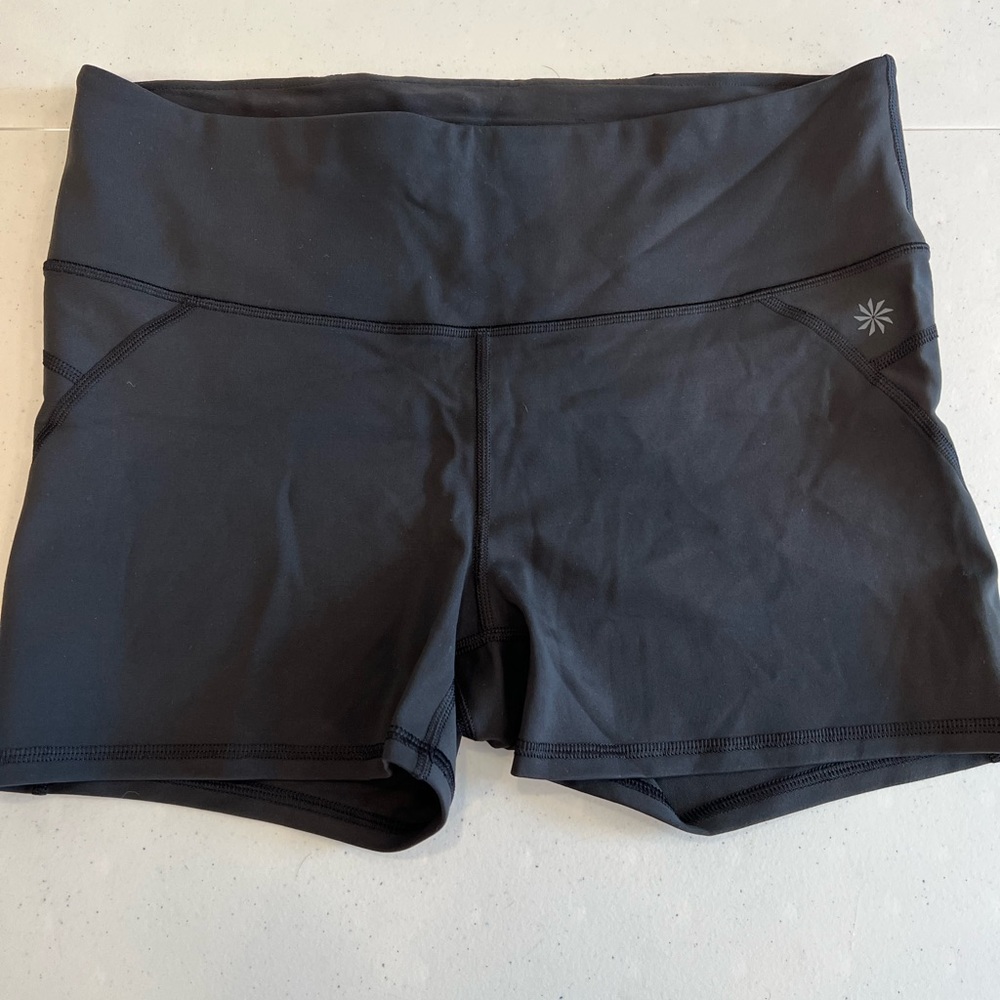 Womens large high band Athleta compression shorts